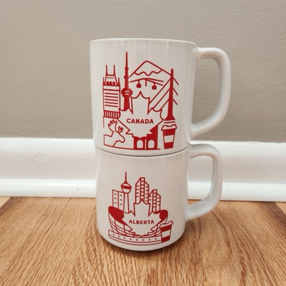 Tim Hortons Travelers Collection Mugs Set Of 2